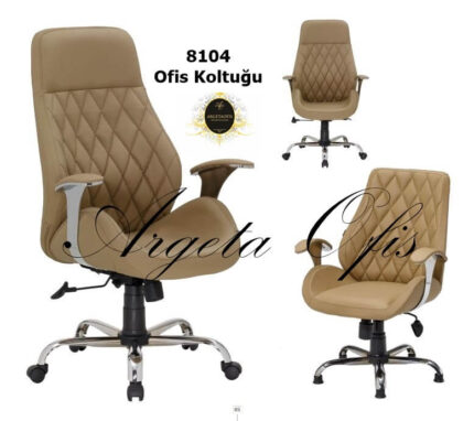 Geniş oturma alanı ve ayarlanabilir kolçakları ile konfor sağlayan modern Ergonomik 8104 Ofis Koltukları