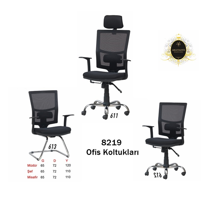 Ofis stilinizi tamamlayacak lüks 8219 Ofis Koltuklarıları ile çalışma alanınıza estetik katın. Ayarlanabilir başlık ve bel desteği ile konforlu Ofis stilinizi tamamlayacak lüks 8219 Ofis Koltuklarıları ile çalışma alanınıza estetik katın..