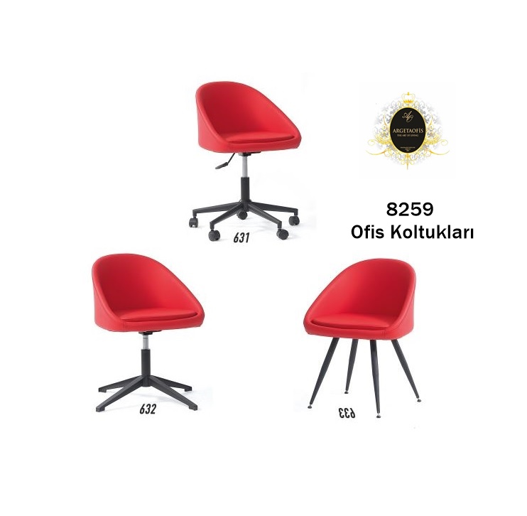 Ergonomik 8259 Ofis Koltukları Rahat oturma pedi ve bel desteği sunan modern Ergonomik 8259 Ofis Koltukları